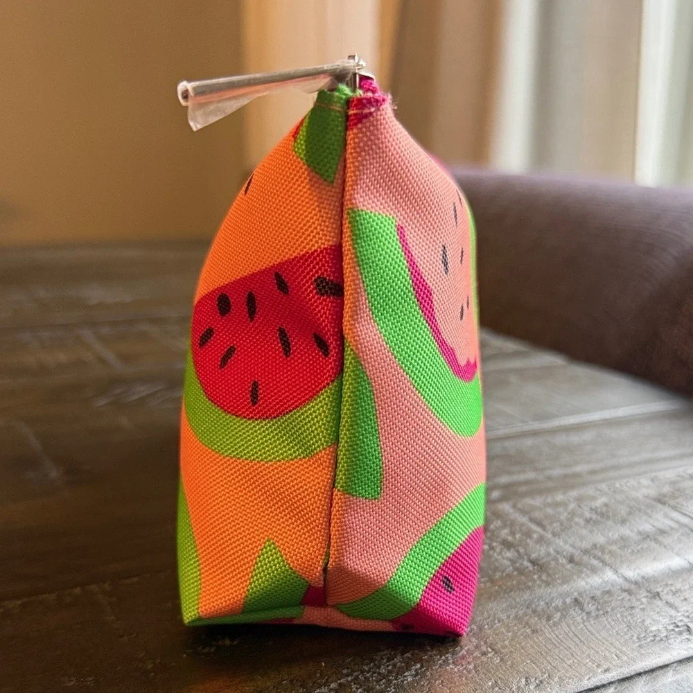 Clinique x Donald Robertson Watermelon Cosmetic Pouch